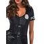 Detaliu fermoar insigna POLICE si curea catarame Leg Avenue Flirty Five-0