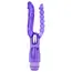 Vibrator Dublu anal si vaginal, 25cm, violet