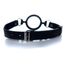 Knebel O-ring Gag, vedere din unghi cu inelele metalice de prindere a curelei vizibile