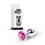 Plug Jewellery Silver, cristal roz - cutie B-Series alaturi de plugul anal bijuterie