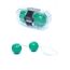 Bile Vaginale Duo Balls, Verde, detaliu al texturii cu orificii decorative pe fiecare sfera