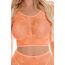 Set Top si Pantaloni Pink Lipstick Lingerie Leaf It To Me Portocaliu - imagine 1