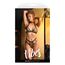 Set Lenjerie Fantasy Lingerie Boujee Mesh Halter Auriu