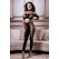 Set Top si Colanti Fishnet Fantasy Lingerie Missing You Negru - imagine 2