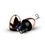 Rosy Gold New Vibrating Egg - compartiment baterii deschis cu 2 baterii AAA