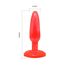 Plug anal rosu 15cm forma conica insertie progresiva incepatori detaliu