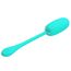 Julius Pretty Love ou vibrator aqua, unghi lateral, corp oval cu varf conic vizibil