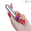 Vibrator Glont INTENSE Karen Mini Reincarcabil Argintiu - imagine 3