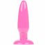 Anal plug conic roz TPE detaliu textura