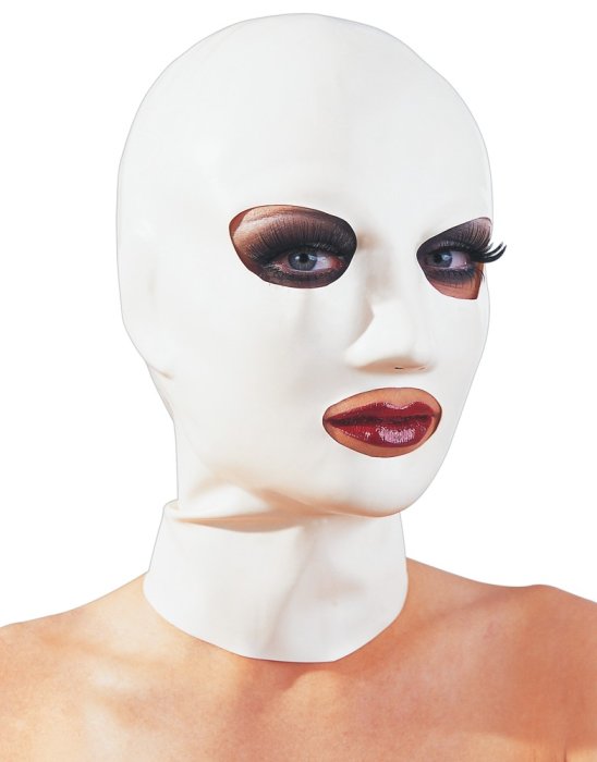 Masca Latex Alba - vedere frontala