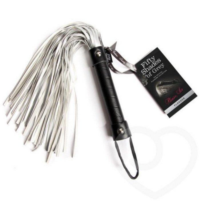 Bici Franjuri Fifty Shades Of Grey 38 cm - Argintiu - vedere frontala
