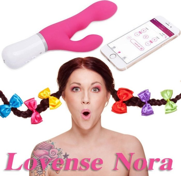 Vibrator Videochat Lovense »Nora« 20 cm - Roz