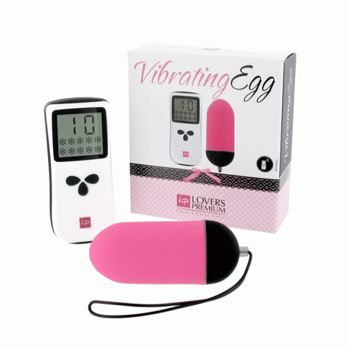 Ou Vibrator Lovers Premium »Vibrating Egg« 8 cm - Roz