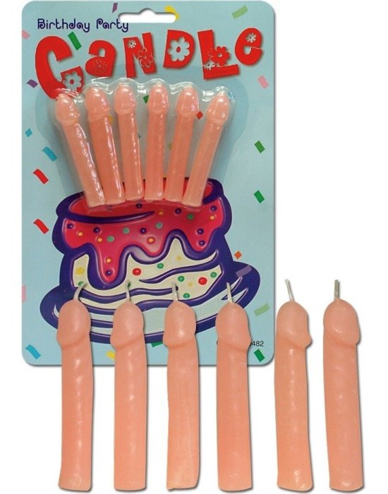 Set Lumanari Ceara Erotica "Candles Penis" 7 cm - Natural
