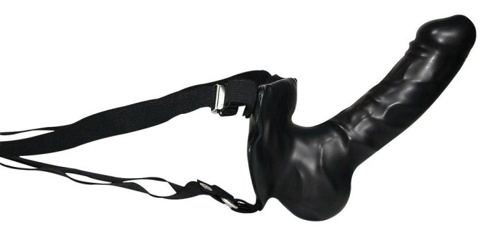 StrapOn You2Toys »Switch Latex« 19 cm - Negru