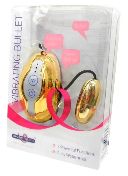 Premium Vibrator Rocket Gold - vedere frontala