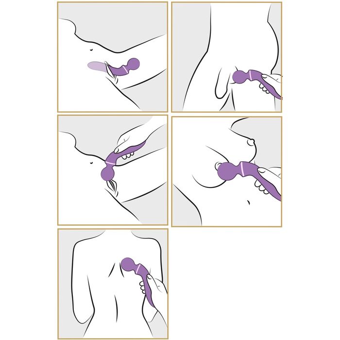 Aparat de masaj Duo Wand, »Fantasy For Her« 10 Viteze - Violet