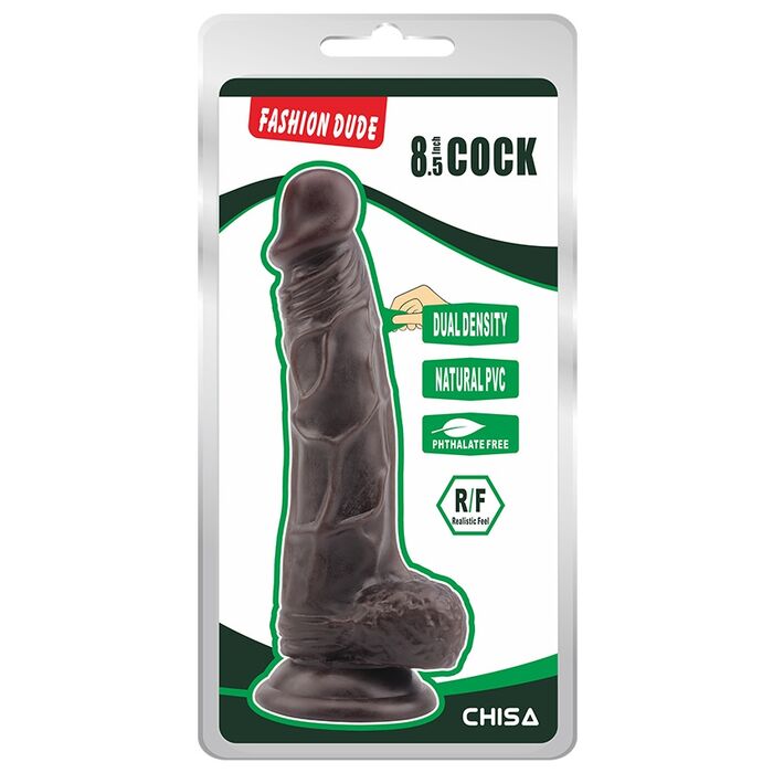 Dildo Chisa Novelties "Fashion Dude" 22 cm - Negru -cutie