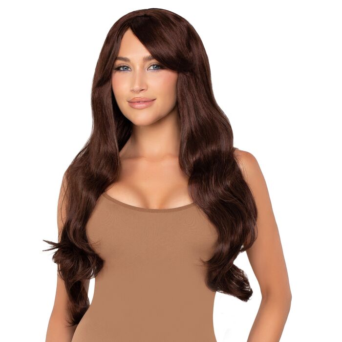 Peruca Leg Avenue Long Wavy Wig Saten, 68 cm - vedere din fata