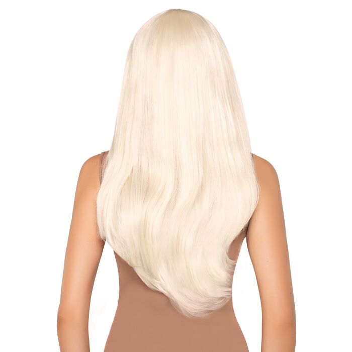 Peruca blonda par lung drept, Leg Avenue, 63 cm- vedere spate