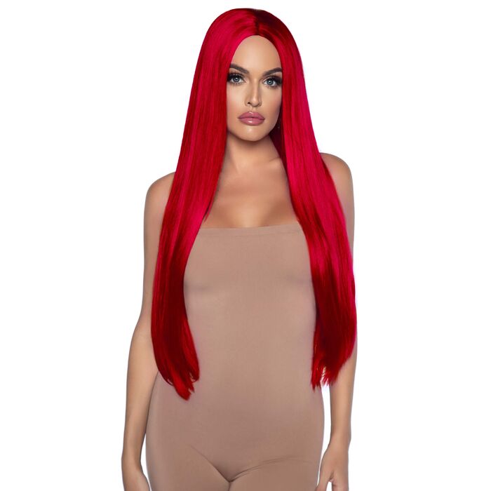 Peruca roscata dreapta cu despartire centrala, Leg Avenue, 84 cm
