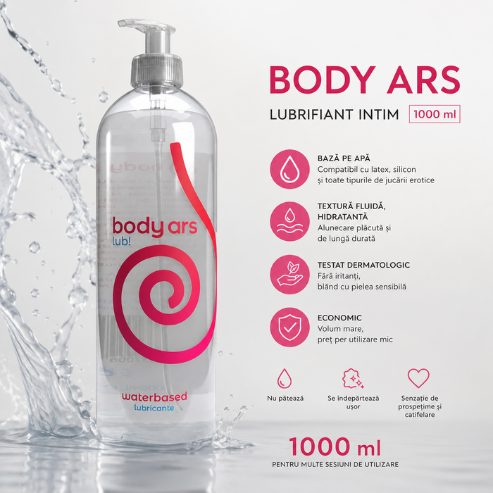 Lubrifiant Intim Body Ars 1000 ml - pe baza de polimeri celulozici