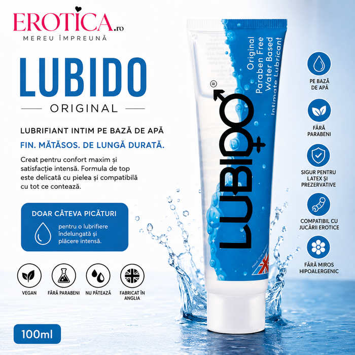 Lubrifiant Intim Lubido 100 ml - pe baza de apa