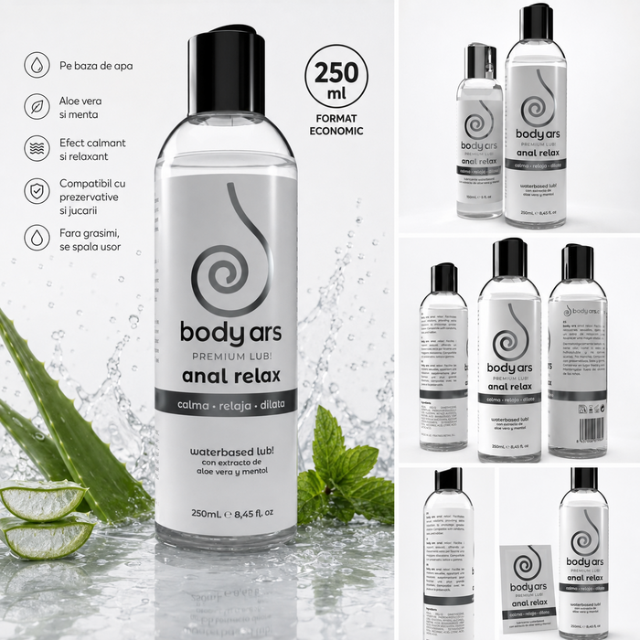 Lubrifiant anal Body Ars, pe baza de apa, 250ml- calitate premium