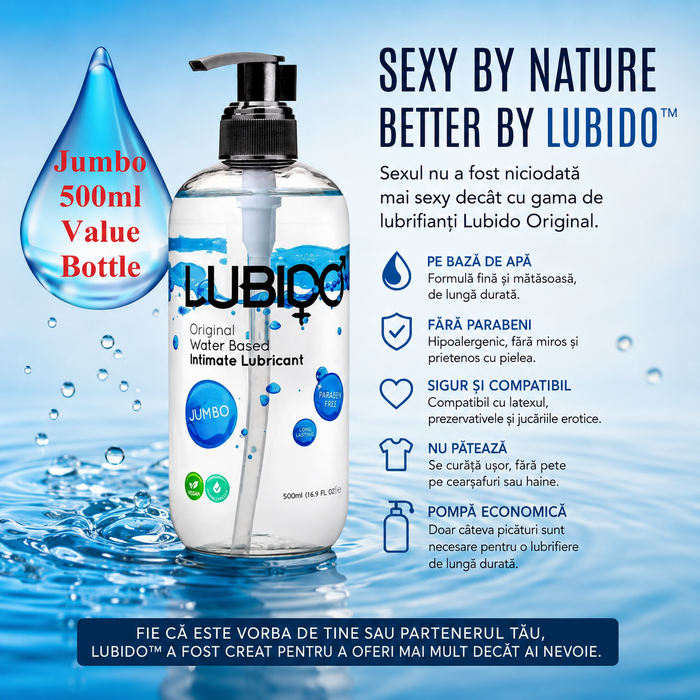 Lubrifiant Intim Lubido 500 ml - pe baza de apa