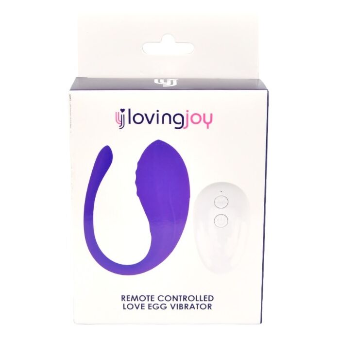 Ou Vibrator cu Telecomanda Loving Joy, Mov, 10 Vibratii