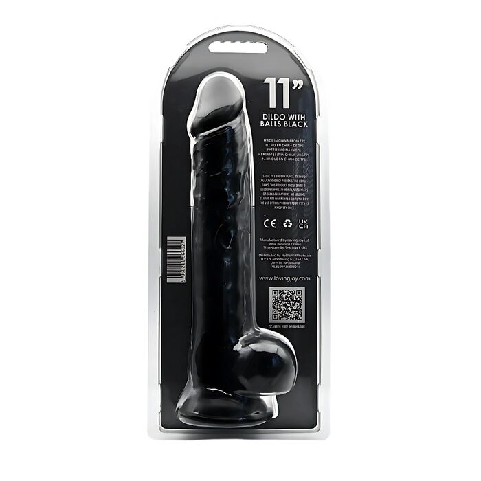 dildo negru cu ventuza si scrot