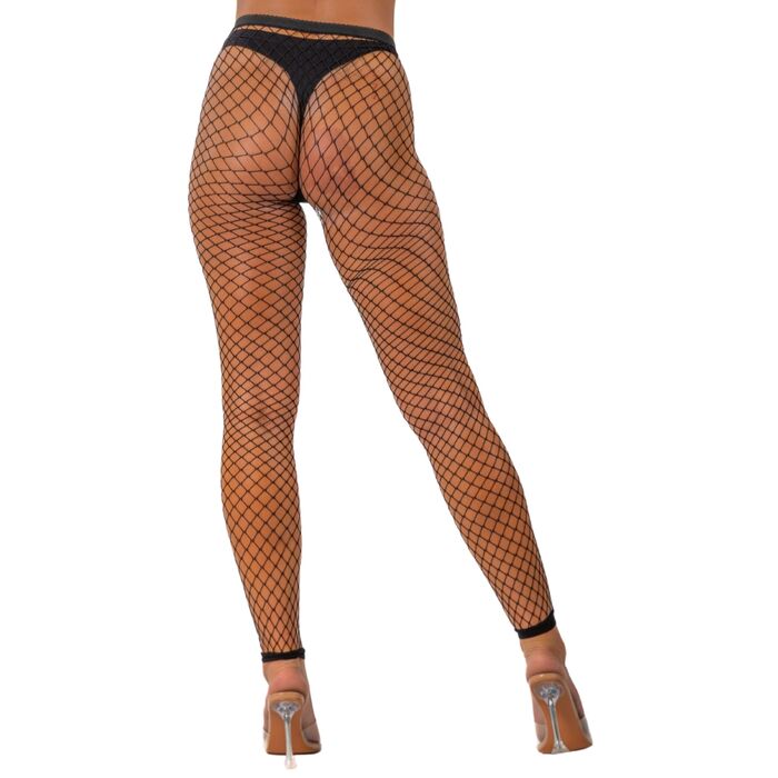 Dres plasa model fara picioare Lace by LJ, negru, S-L- vedere spate