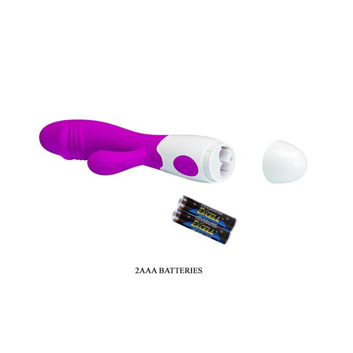 Vibrator Pretty Love Snappy 19.5 cm - Roz-baterii