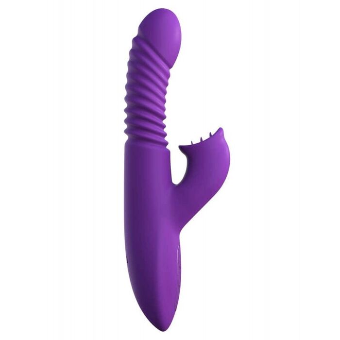 Vibrator Ultimate Thrusting Clit Stimulate-Her cu impingere si functie de incalzire, 23,5 cm.
