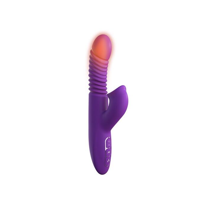 Vibrator Ultimate Thrusting Clit Stimulate-Her cu impingere si functie de incalzire, 23,5 cm.
