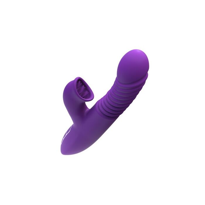 Vibrator Ultimate Thrusting Clit Stimulate-Her cu impingere si functie de incalzire, 23,5 cm.