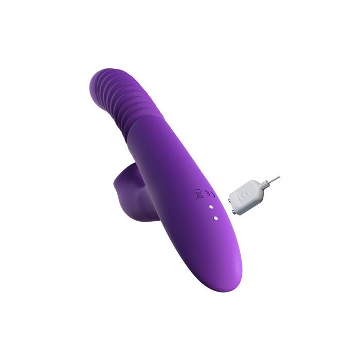 Vibrator Ultimate Thrusting Clit Stimulate-Her cu impingere si functie de incalzire, 23,5 cm.
