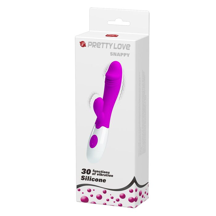 Vibrator Pretty Love Snappy 19.5 cm - Roz-ambalaj