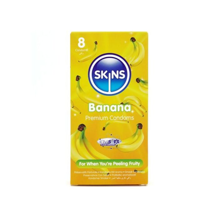Prezervative SKINS Banana Premium, 8 Buc.