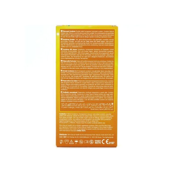 Prezervative SKINS Banana Premium, 8 Buc.