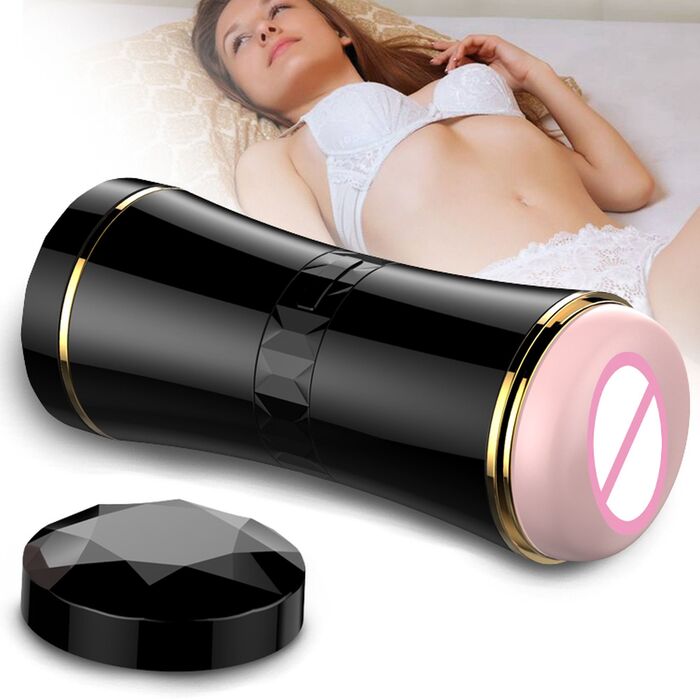 Masturbator Double Ends Cup, vedere de ansamblu cu unul din cele doua capete vizibil
