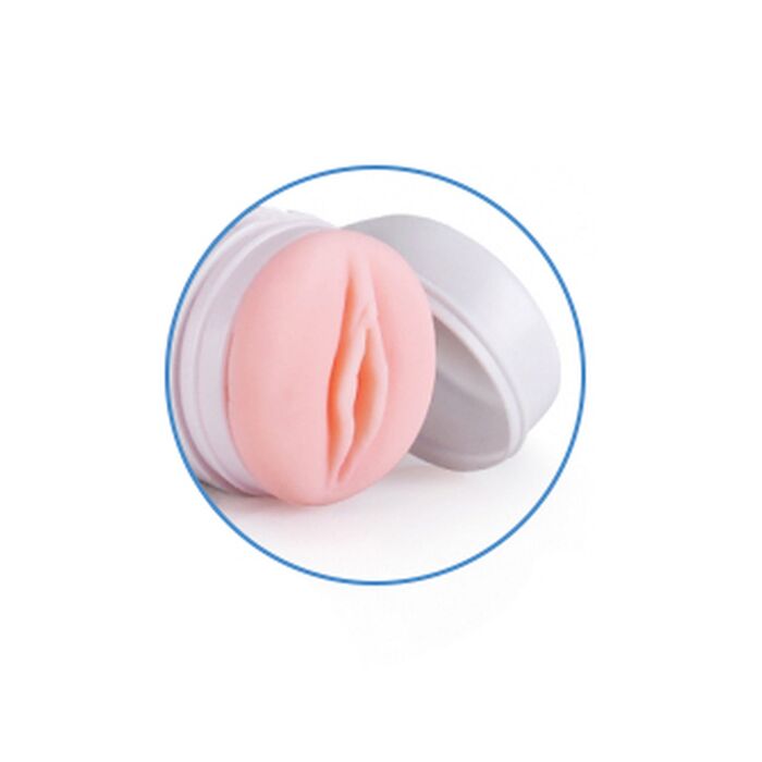 Masturbator Passion Cup Vagina 06, capac detasabil deschis, canal interior texturat vizibil