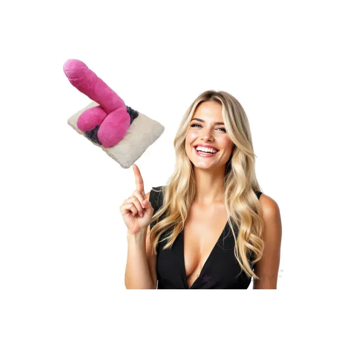 Pernă gigantică cu penis 3D roz gluma