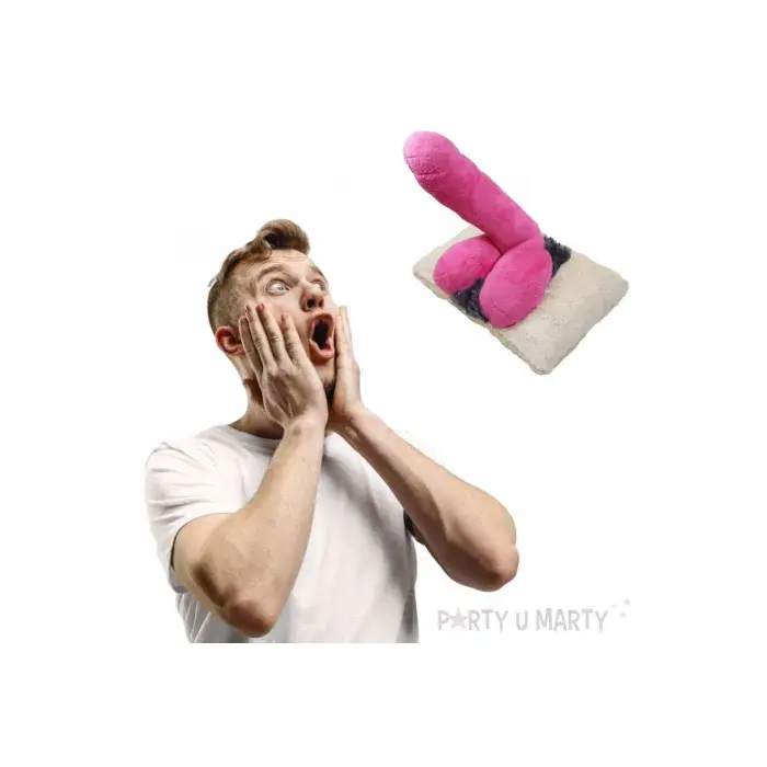 Pernă gigantică cu penis 3D roz fantezii