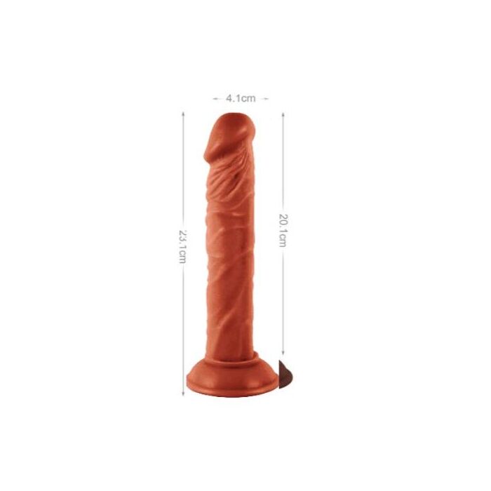 Dildo Realistic Mr Rude 23 cm, Piele naturala - dimensiuni