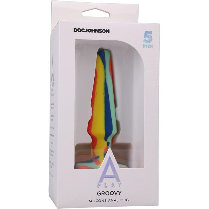 Groovy Silicone Anal Plug, [12,7 cm x 3,2 cm] cutie