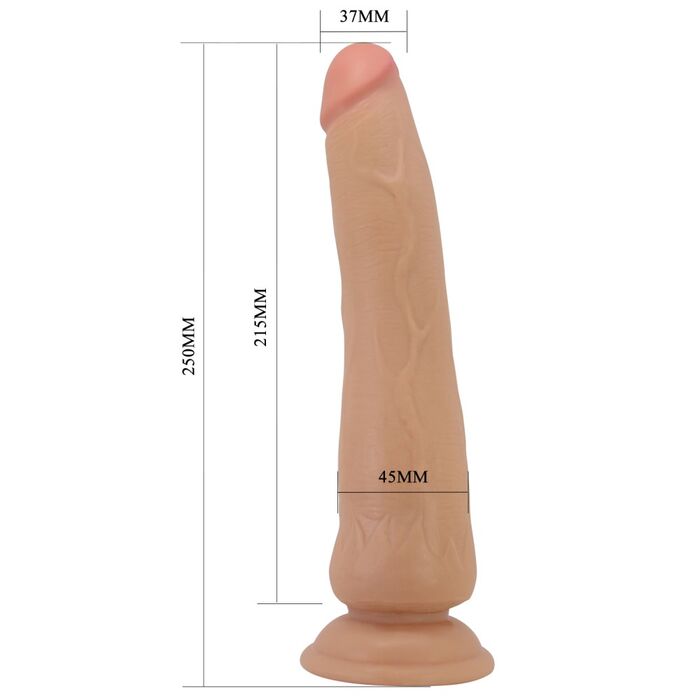 Dildo Realist Pretty Love Tiemeyer 25 cm - Natural dimensiuni
