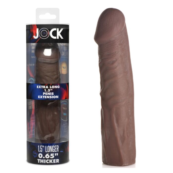 Manson Prelungitor Penis JOCK Curve Novelties 3.8 cm Maro Inchis cutie si produs