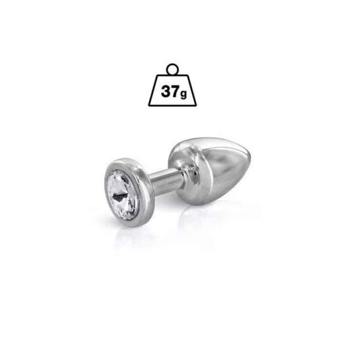 Angel Plug Anal Argent Bijou Clear XS - Hidden Eden - 37 grame