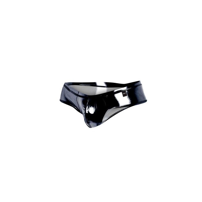 Slip Barbatesc CUT4MEN Cheeky Skai, Negru, vedere fata